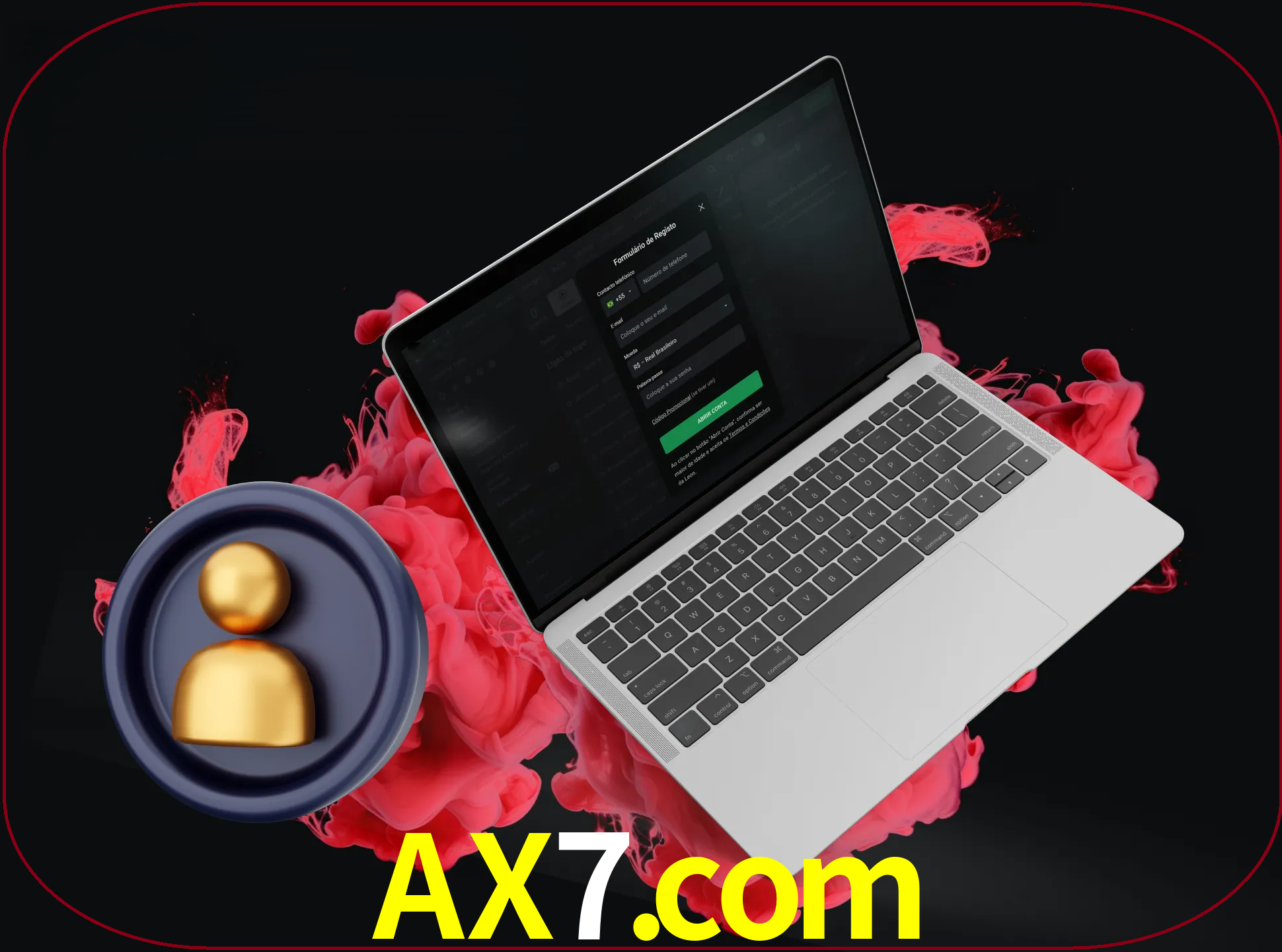 No cabeçalho do site ax7, clique no botão que o levará a um formulário especial onde terá de introduzir as suas informações actuais.