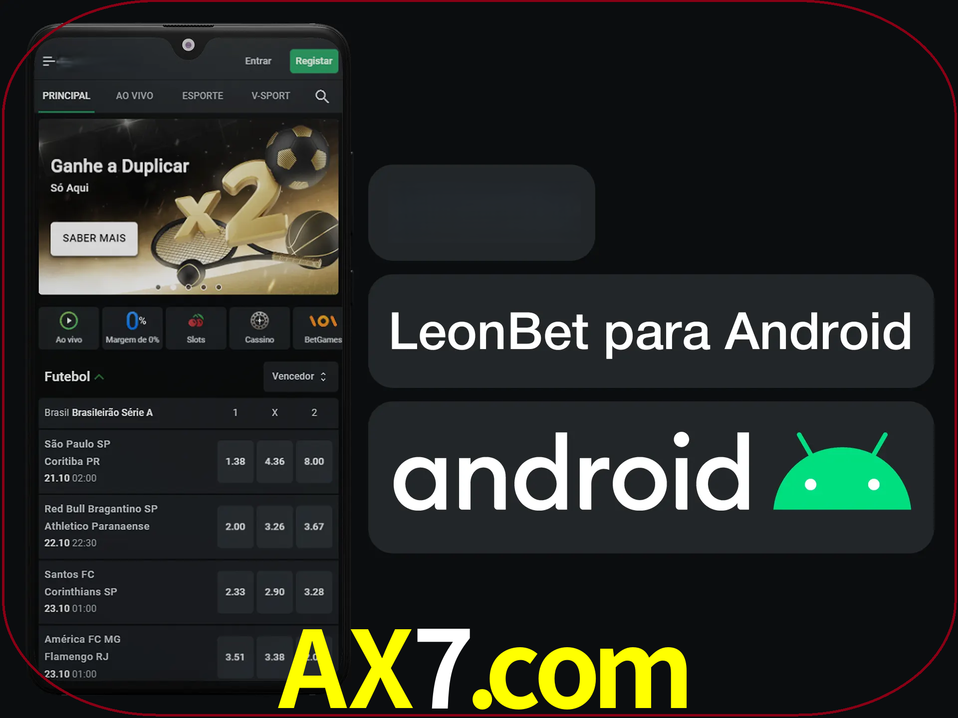 Adquira sua versão poket de LeonBet.